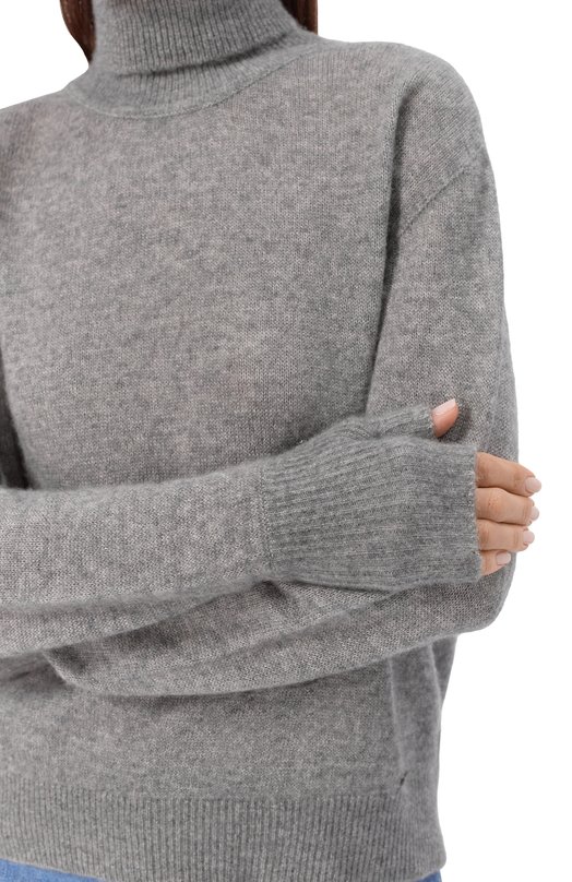 Свитер из кашемира и шелка Kiton D5672330930 Серый  D5672330930 Фото 5