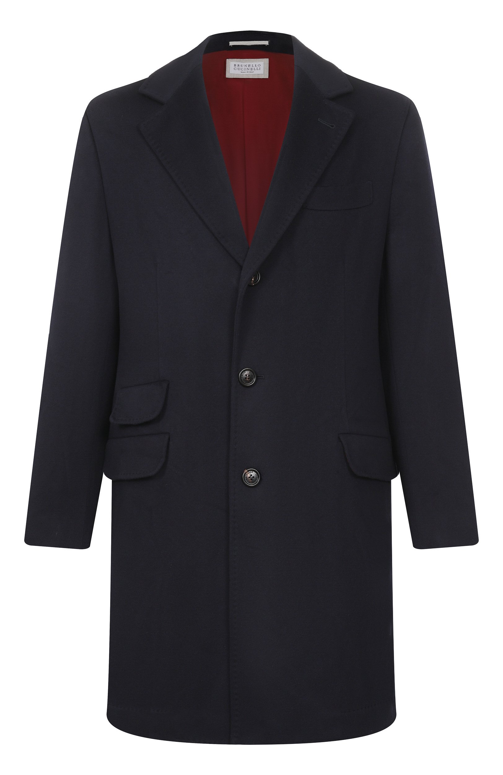 Шерстяное пальто BRUNELLO CUCINELLI темно-синего цвета по цене 533000 руб., арт. MV4679039, фото 1 Шерстяное пальто BRUNELLO CUCINELLI, арт. MV4679039, фото 1