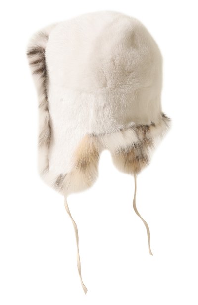 Шапка-ушанка сандра из меха норки и рыси FURLAND, арт. 0139616110009600000, фото 3