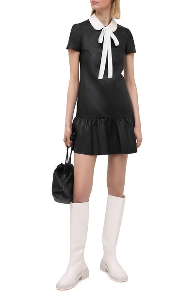 Кожаное платье REDVALENTINO, арт. VR3ND00Y/4ST, фото 2