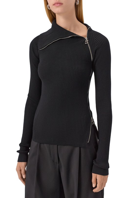 Шерстяная водолазка Sportmax PINNA Чёрный  PINNA Фото 3