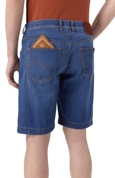 Джинсовые шорты nicolas JACOB COHEN синего цвета по цене 44950 руб., арт. 25E P/JUM_0E001 058 S3735 V2, фото 4 Джинсовые шорты nicolas JACOB COHEN, арт. 25E P/JUM_0E001 058 S3735 V2, фото 4