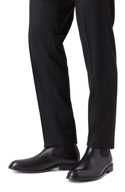 Кожаные челси tayil BOSS черного цвета по цене 29950 руб., арт. 50552489, фото 3 Кожаные челси tayil BOSS, арт. 50552489, фото 3