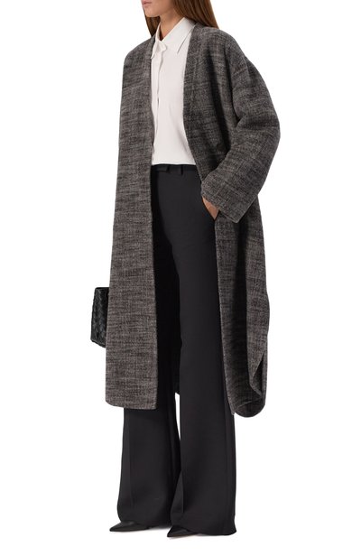 Шерстяное пальто GIORGIO ARMANI серого цвета по цене 644500 руб., арт. GW003531/TE23042, фото 2 Шерстяное пальто GIORGIO ARMANI, арт. GW003531/TE23042, фото 2