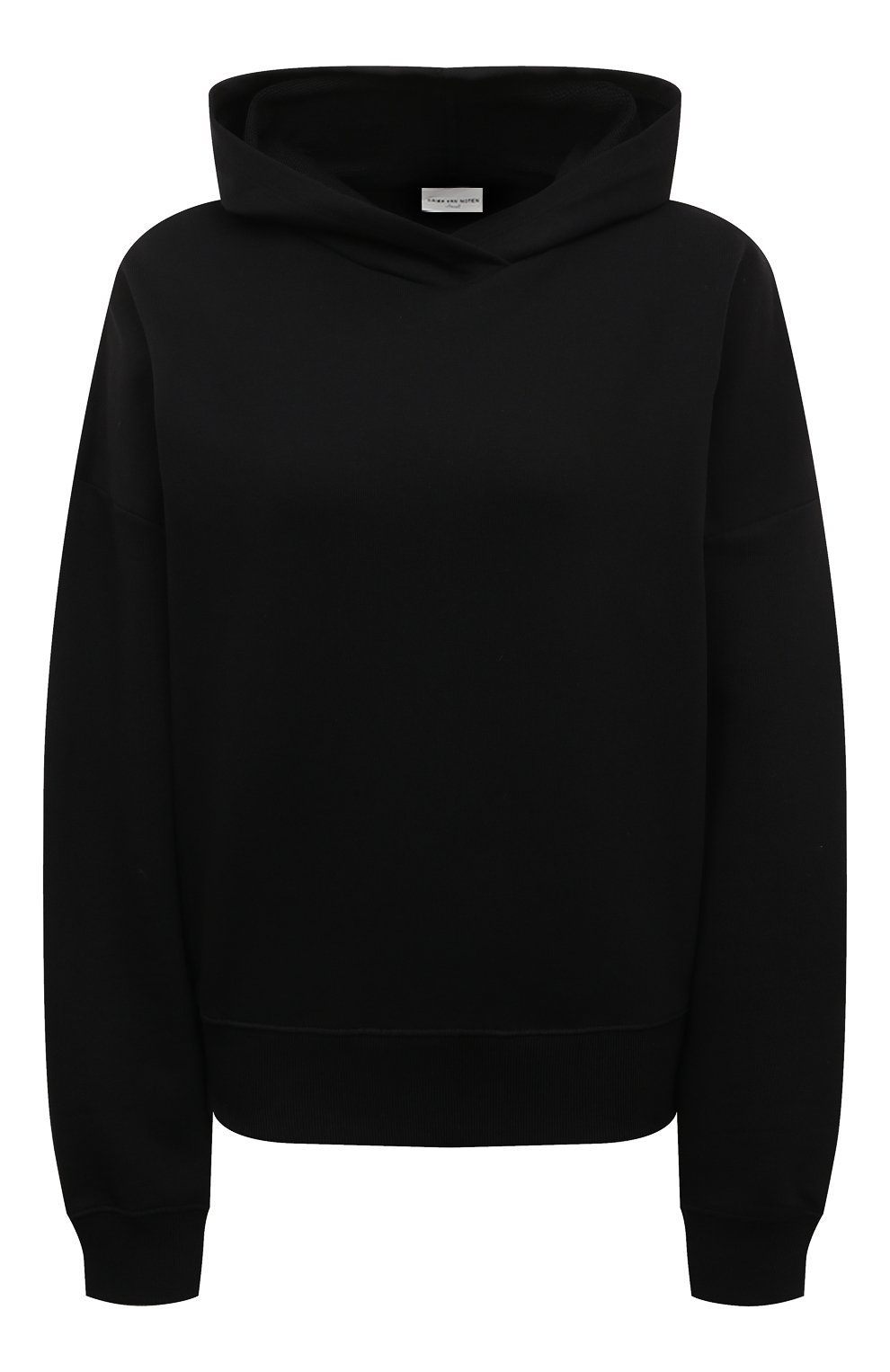 Хлопковое худи DRIES VAN NOTEN черного цвета по цене 37400 руб., арт. 222-011142-5611, фото 1 Хлопковое худи DRIES VAN NOTEN, арт. 222-011142-5611, фото 1