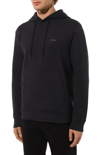 Хлопковое худи BOSS GREEN, арт. 50506130, фото 3