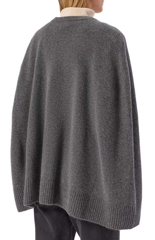 Кашемировый свитер TOTEME 261-WRT0635-YA0235 Серый  261-WRT0635-YA0235 Фото 4