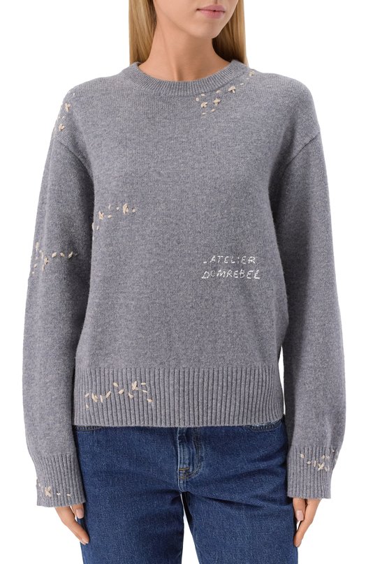 Свитер DOMREBEL 0FFICE KNIT CREWNECK Серый  0FFICE KNIT CREWNECK Фото 3