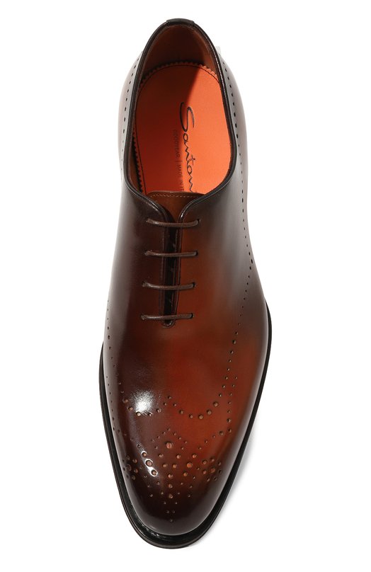 фото Кожаные оксфорды santoni