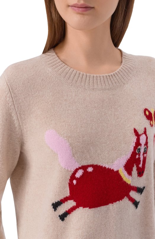 Кашемировый свитер Weekend Max Mara WKDTUNICA Бежевый  WKDTUNICA Фото 5