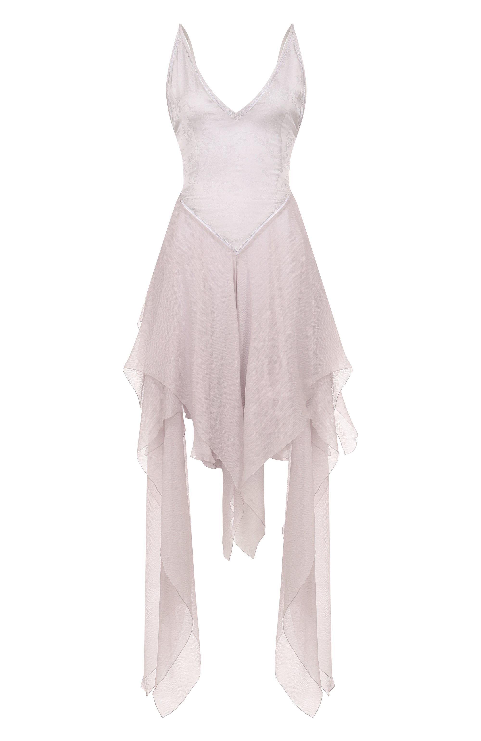 Платье из вискозы и шелка ANN DEMEULEMEESTER, арт. B0012814/FA611, фото 1