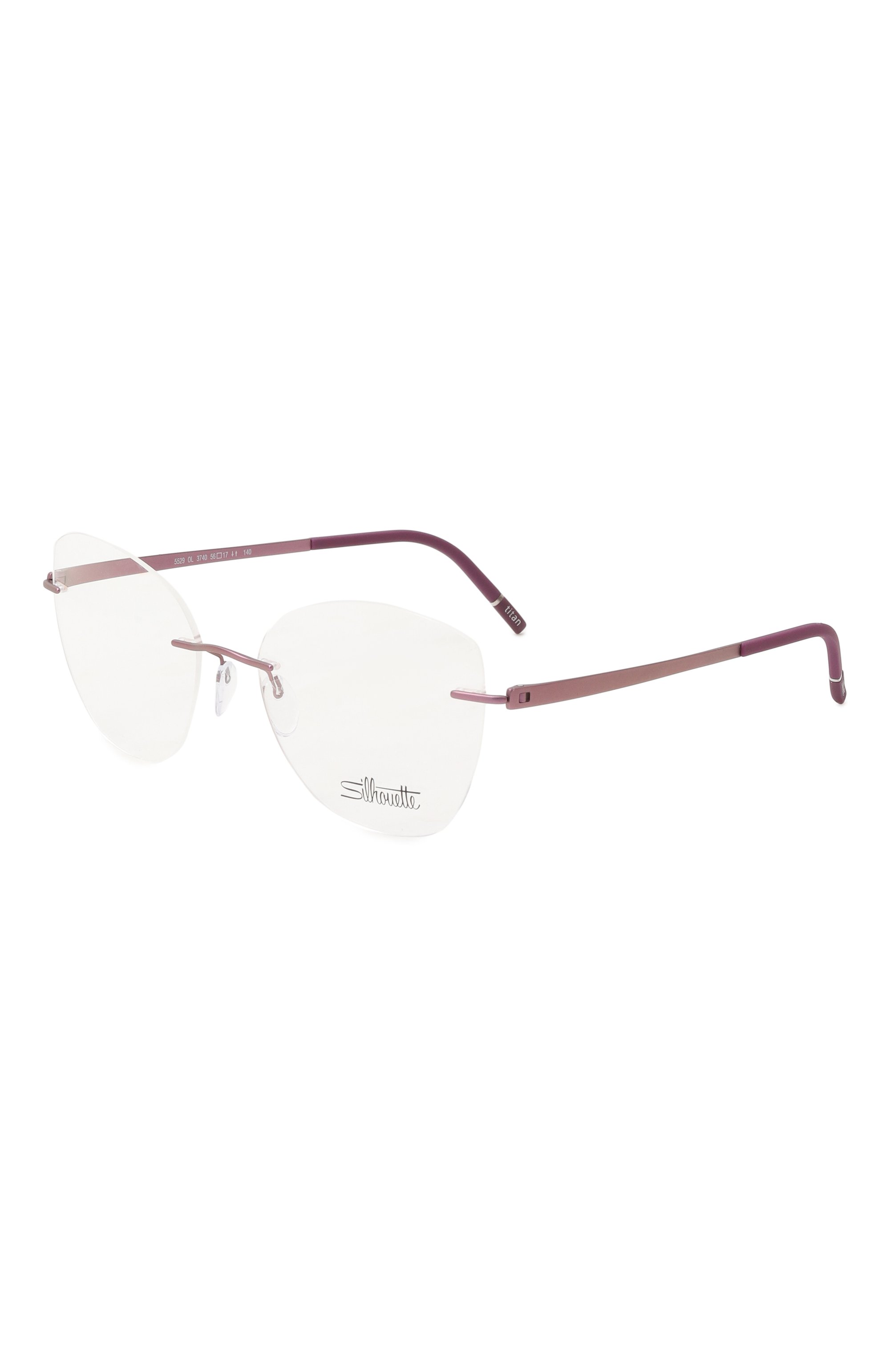 Оправа SILHOUETTE розового цвета по цене 49950 руб., арт. 5529/3740, фото 1 Оправа SILHOUETTE, арт. 5529/3740, фото 1