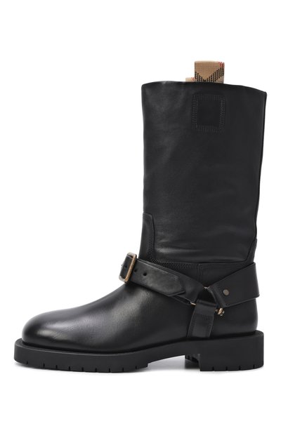 Кожаные полусапоги soft saddle BURBERRY, арт. 8111737, фото 4