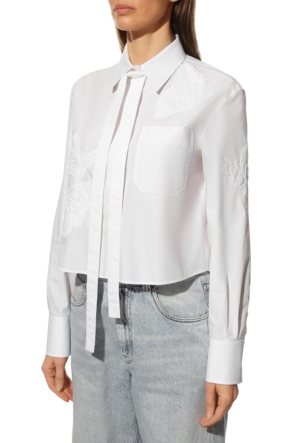 Хлопковая рубашка VALENTINO, арт. XB3AB3305A6, фото 3