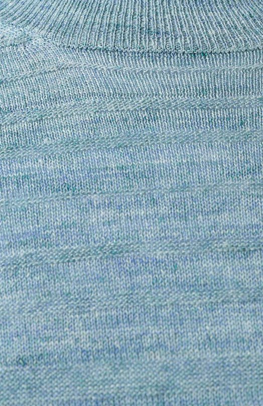 Джемпер изо льна и шелка Corneliani 25M565-2525114 Голубой  25M565-2525114 Фото 6