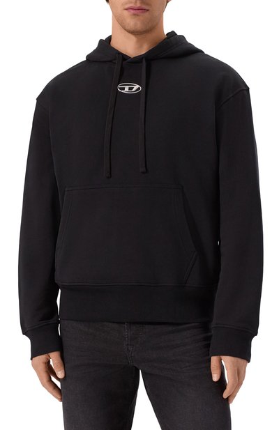 Хлопковое худи DIESEL, арт. A09856/0BMBJ, фото 3