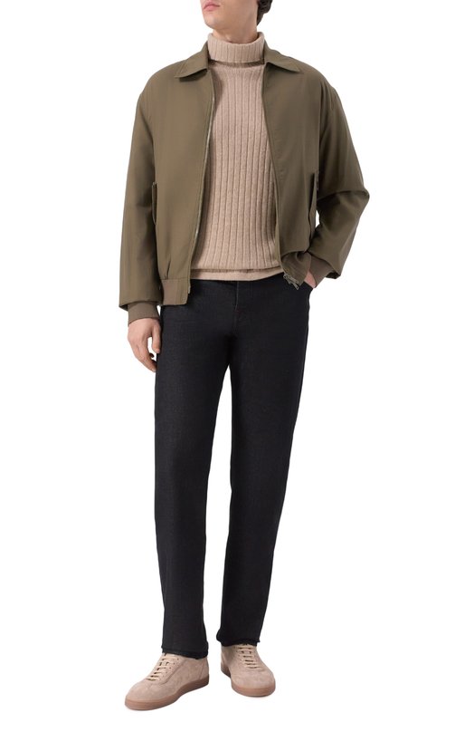 Шерстяной свитер KNT UMM065402 Бежевый  UMM065402 Фото 2