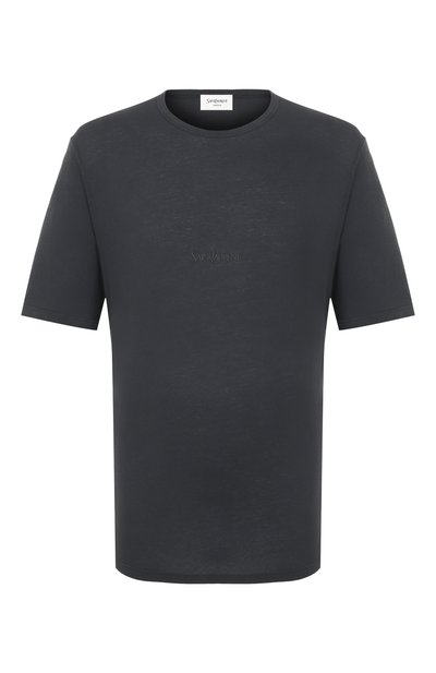 Мужская хлопковая футболка SAINT LAURENT, арт. 818535/YBHD2