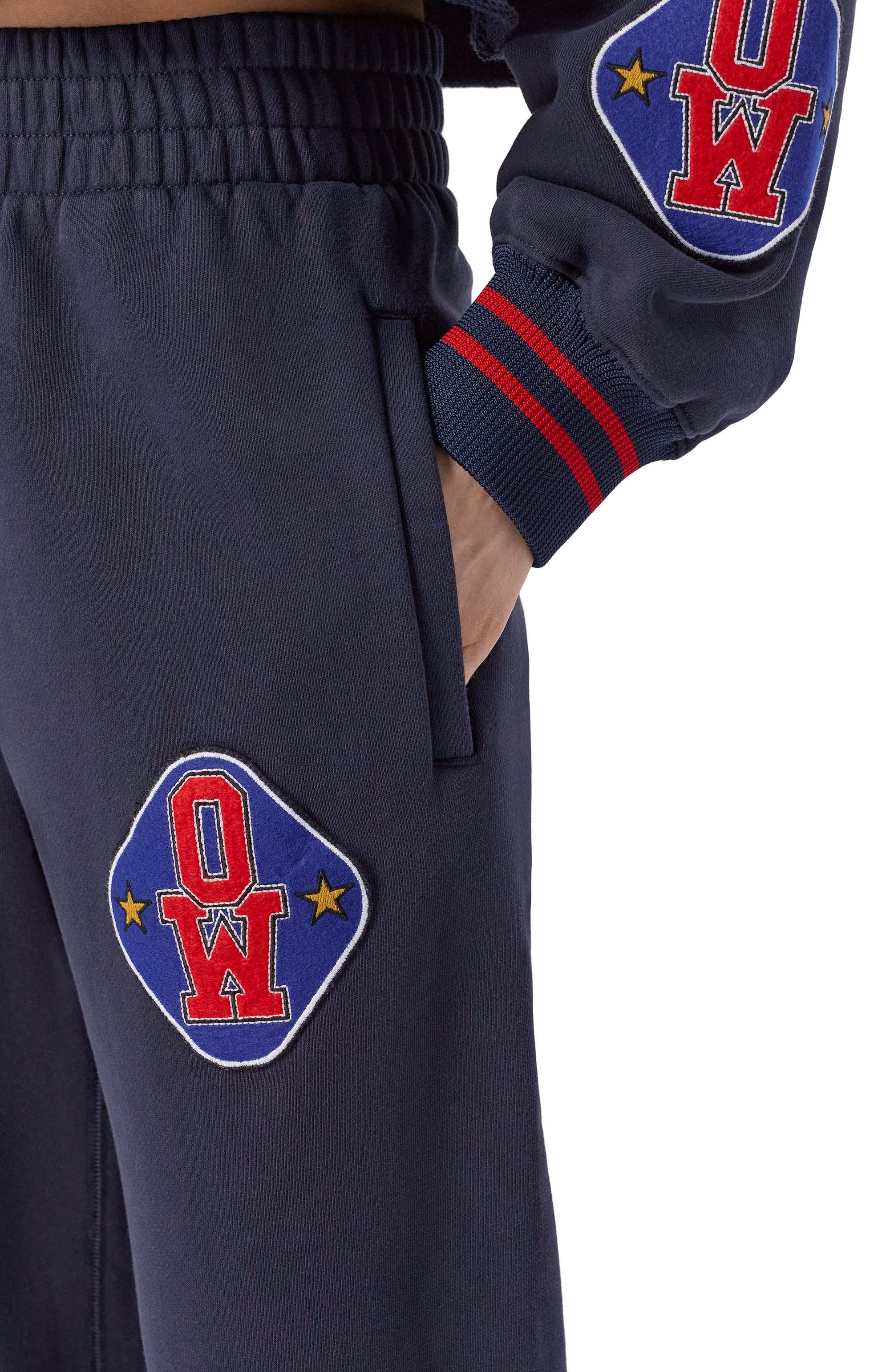 Хлопковые джоггеры OFF-WHITE, арт. 0WCH006S26FLE002, фото 5