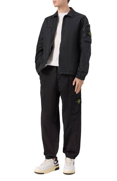 Хлопковая куртка-рубашка STONE ISLAND, арт. K1S151200003/S0004, фото 2