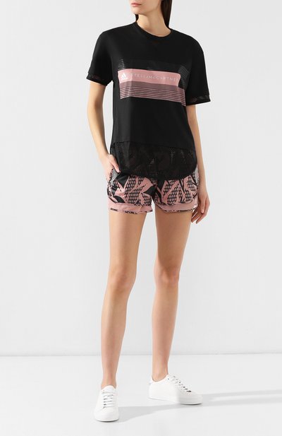 Хлопковая футболка ADIDAS BY STELLA MCCARTNEY черного цвета по цене 3995 руб., арт. DT9226, фото 2 Хлопковая футболка ADIDAS BY STELLA MCCARTNEY, арт. DT9226, фото 2