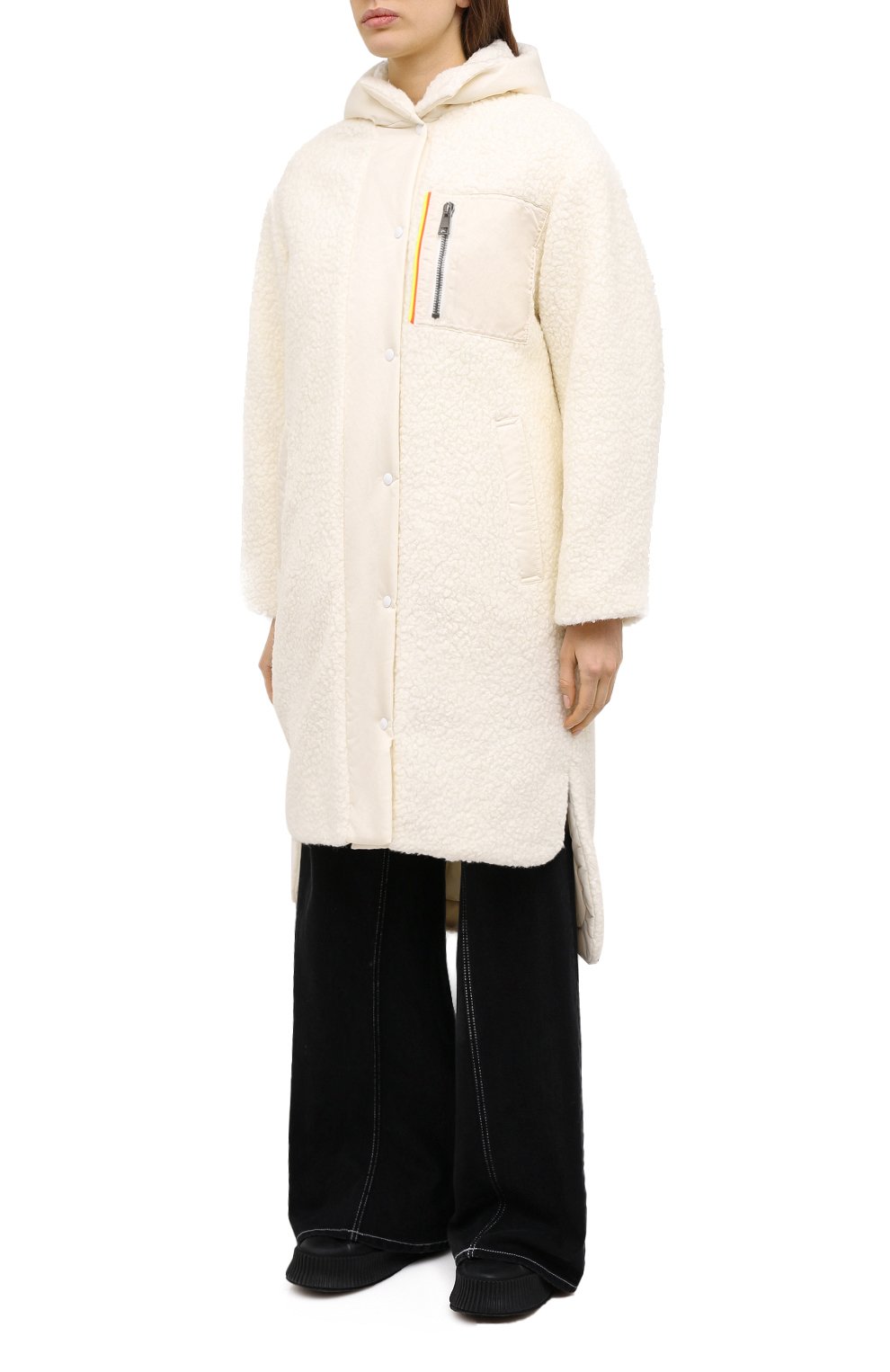 Пальто FORTE DEI MARMI COUTURE белого цвета по цене 63400 руб., арт. 20WF8503, фото 3 Пальто FORTE DEI MARMI COUTURE, арт. 20WF8503, фото 3