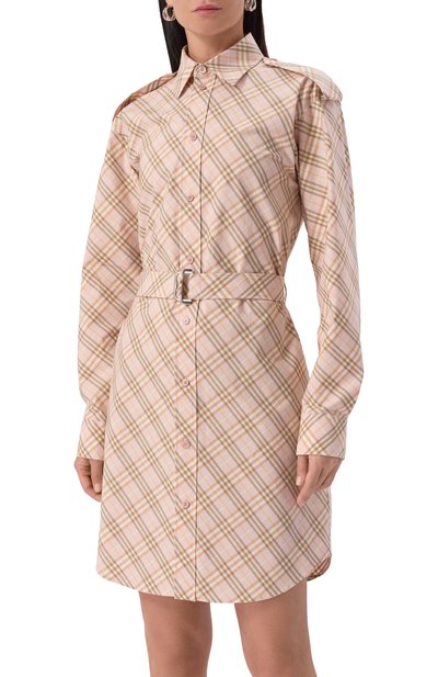 Хлопковое платье BURBERRY, арт. 8104976, фото 3