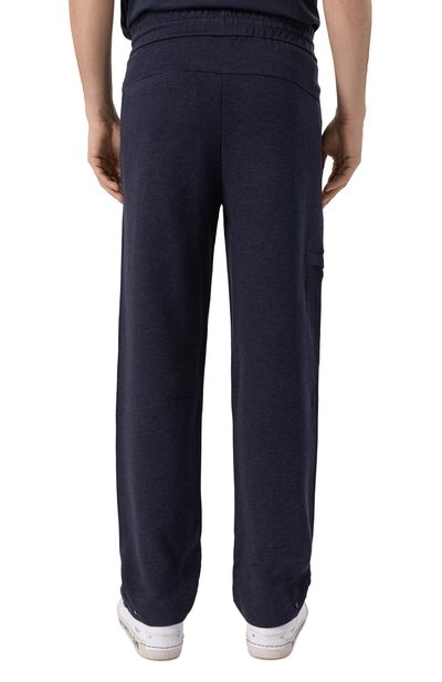 Брюки из хлопка и шерсти BOSS темно-синего цвета по цене 34950 руб., арт. 50549194, фото 4 Брюки из хлопка и шерсти BOSS, арт. 50549194, фото 4