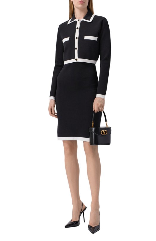 Кардиган из хлопка и вискозы Nina Ricci 26PMCR001/ML0596 Чёрный  26PMCR001/ML0596 Фото 2