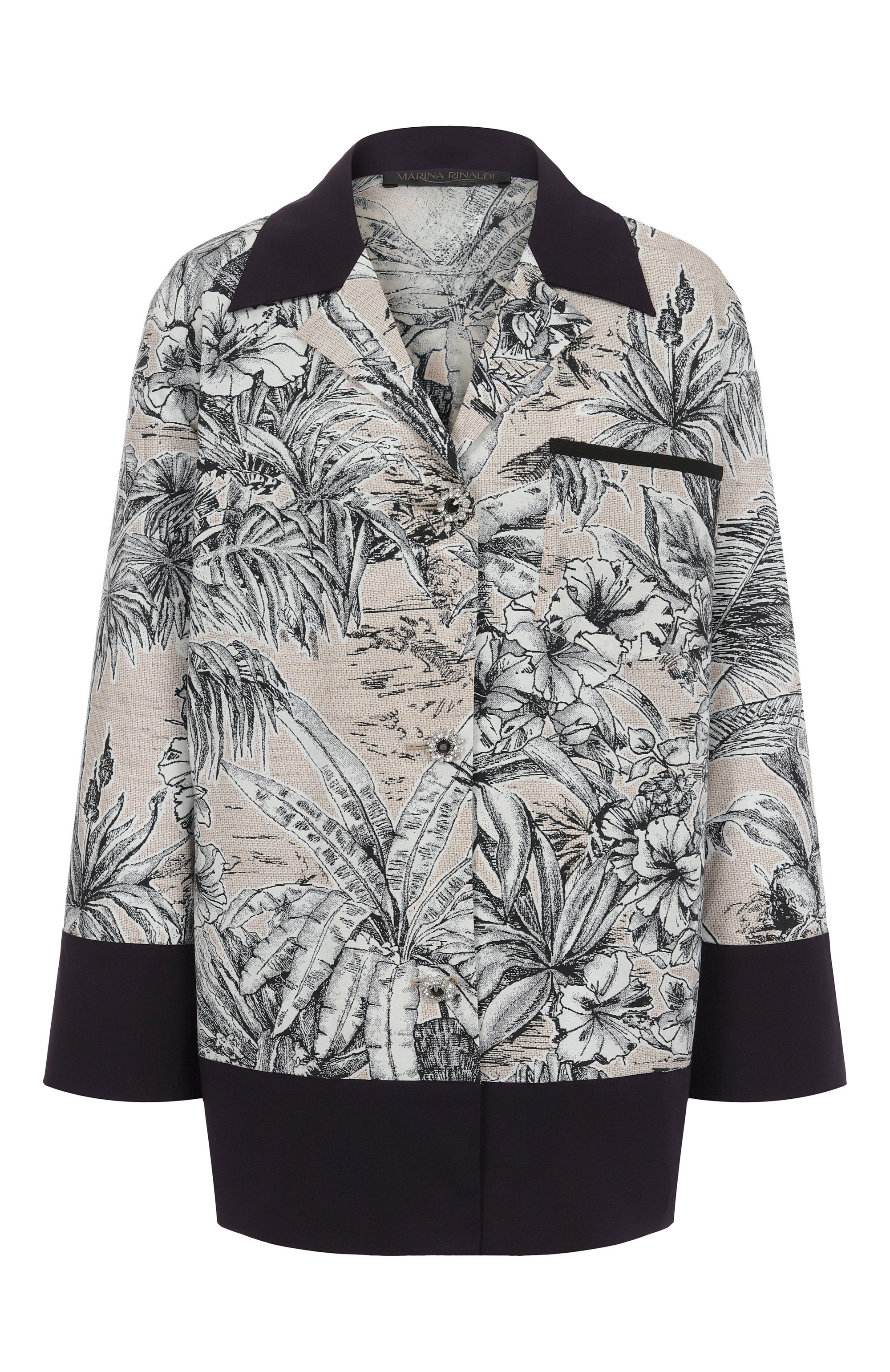 Хлопковая рубашка MARINA RINALDI, арт. P0LTAVA, фото 1