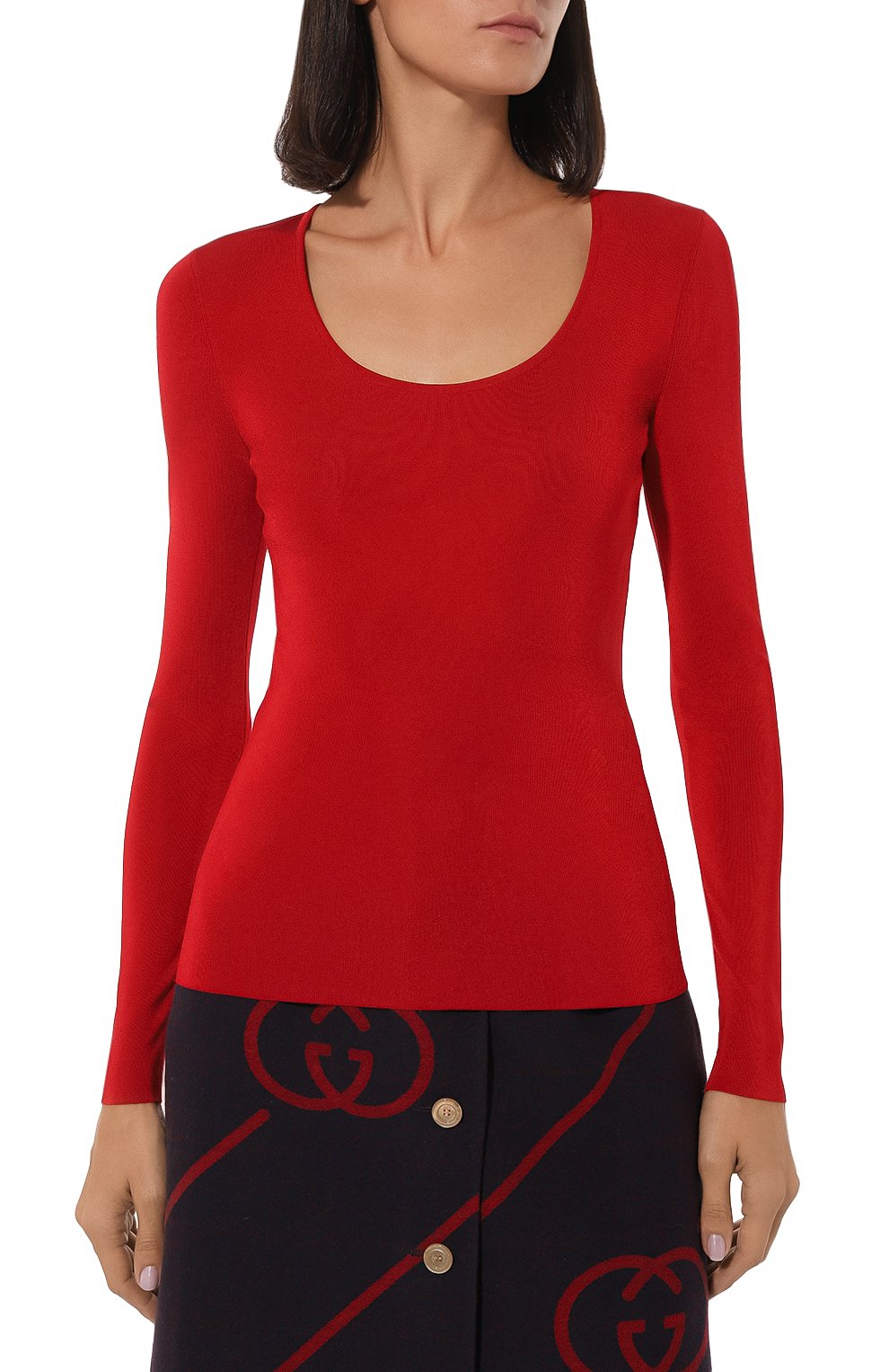 Пуловер из вискозы GUCCI, арт. 624282 XKBBB, фото 3