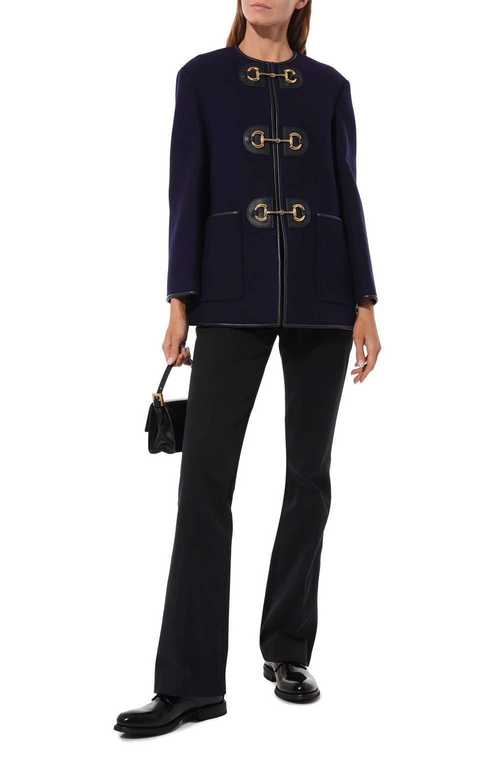 Шерстяное полупальто GUCCI, арт. 602562 Z8AGO, фото 2