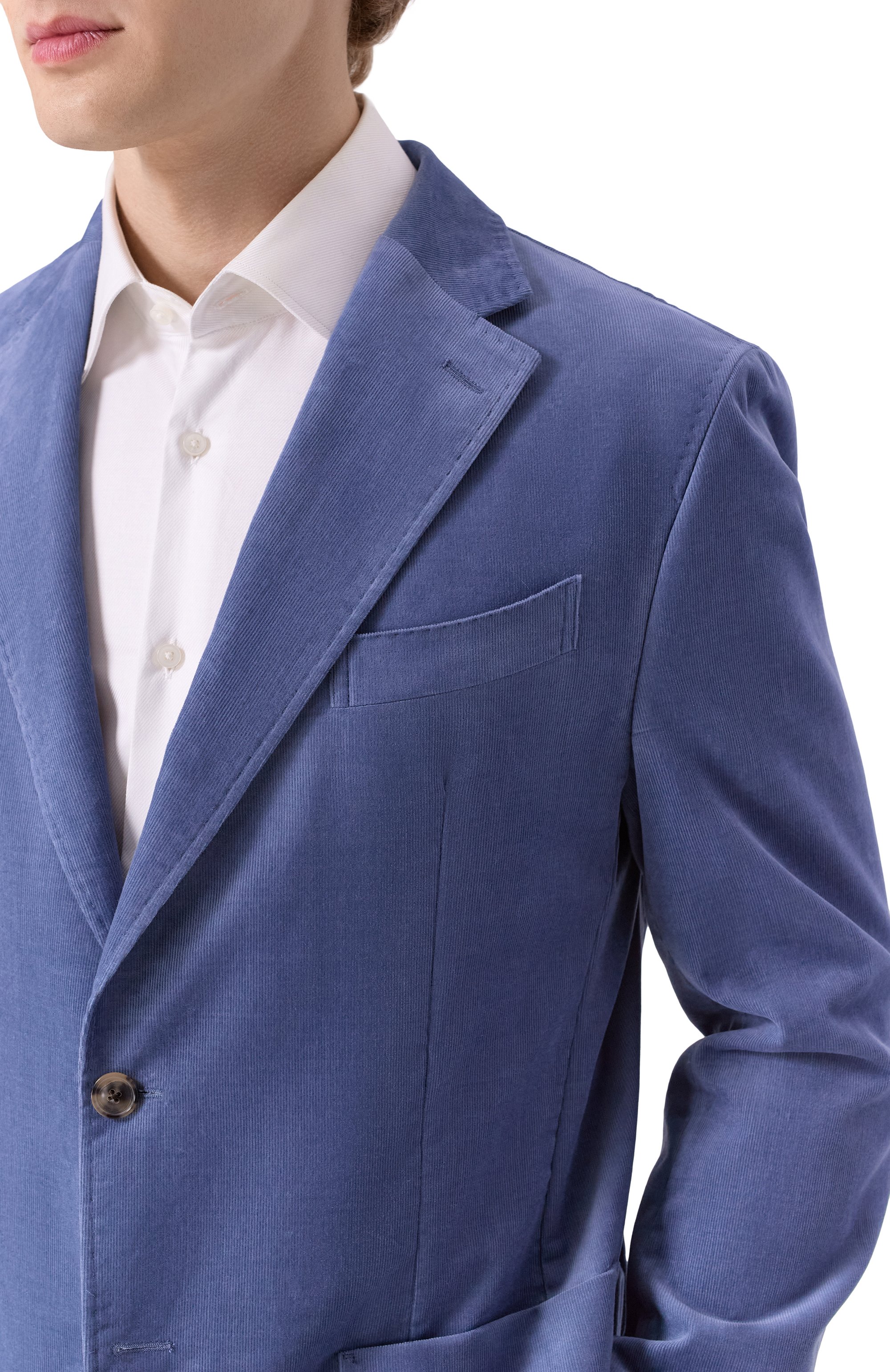 Хлопковый пиджак WINDSOR синего цвета по цене 99500 руб., арт. 13 GI0 10015954, фото 6 Хлопковый пиджак WINDSOR, арт. 13 GI0 10015954, фото 6