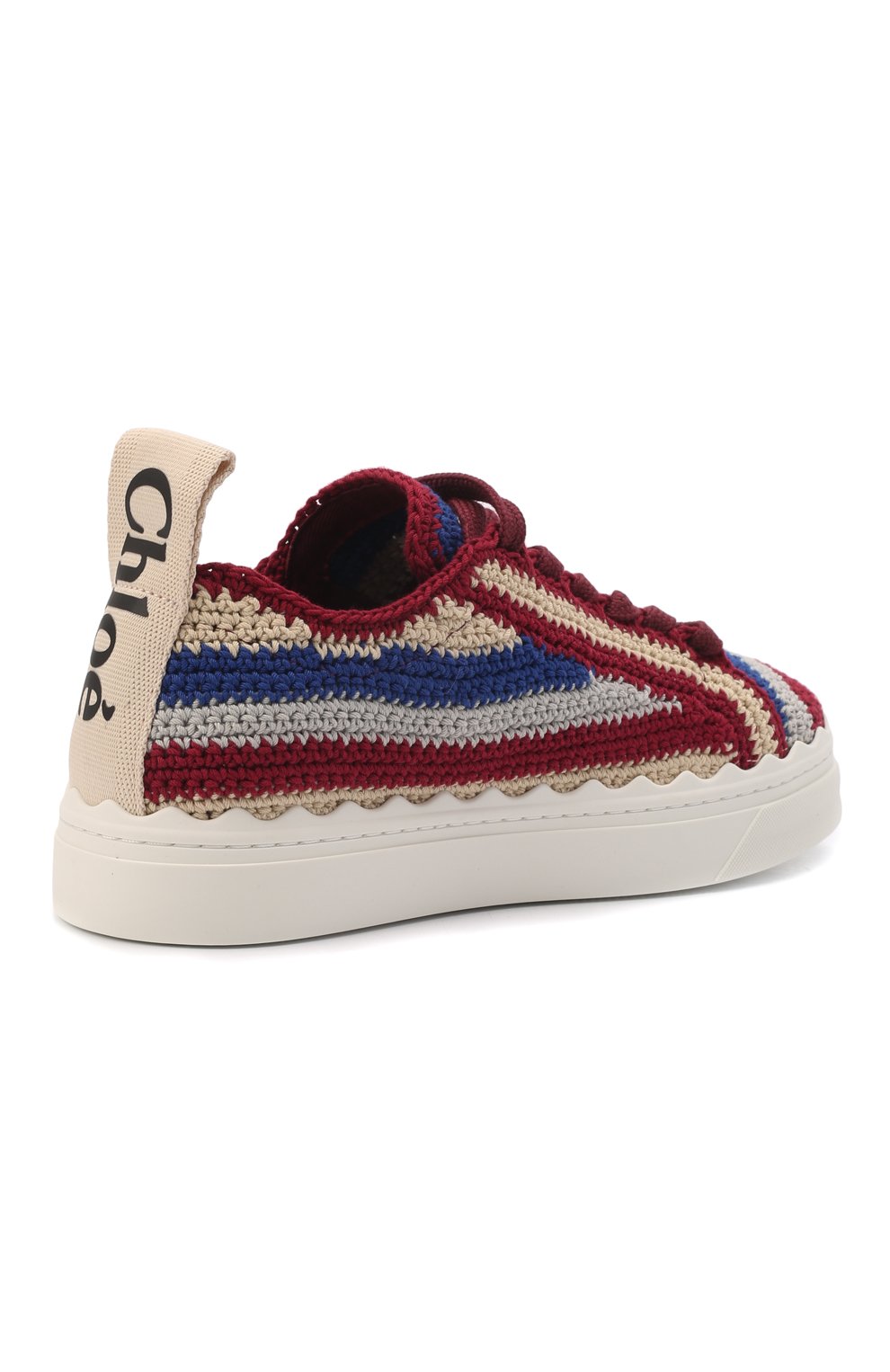 Текстильные кеды lauren CHLOÉ разноцветного цвета по цене 69600 руб., арт. CHC22S108X3, фото 5 Текстильные кеды lauren CHLOÉ, арт. CHC22S108X3, фото 5