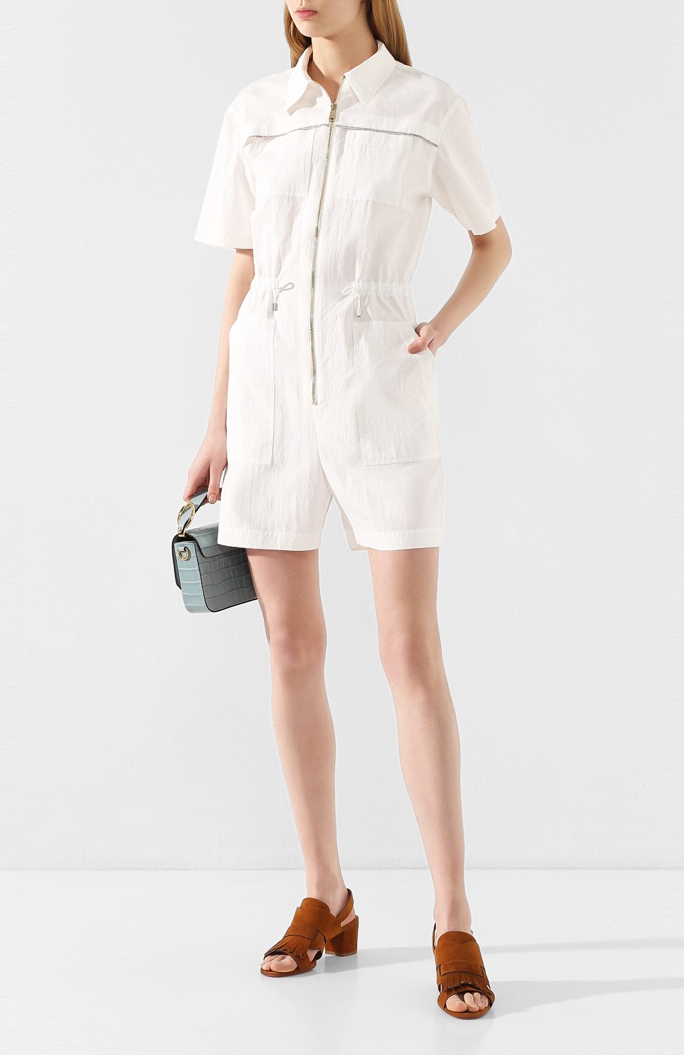 Хлопковый комбинезон BRUNELLO CUCINELLI, арт. M0F48FN499, фото 2