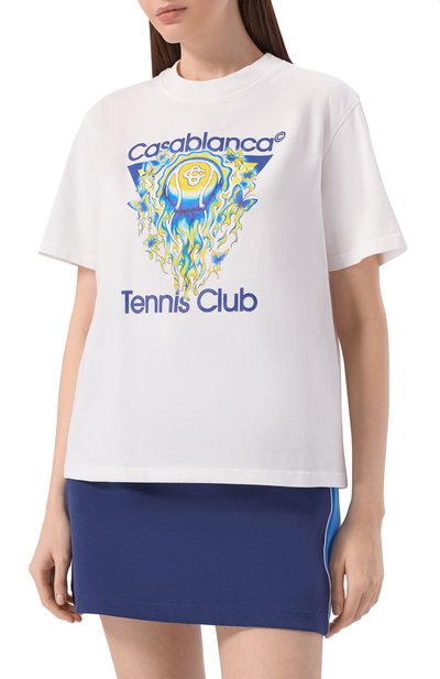 Хлопковая футболка CASABLANCA, арт. W-SP26-JTS-046-02, фото 3