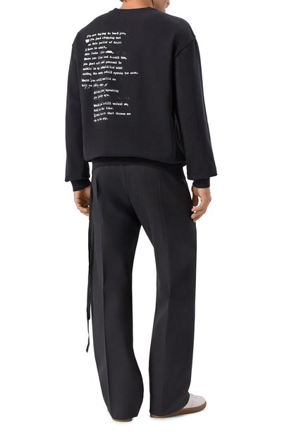 Хлопковый свитшот ANN DEMEULEMEESTER, арт. B0013215/FA185, фото 4