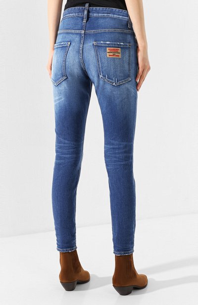 Джинсы DSQUARED2 синего цвета по цене 47000 руб., арт. S75LB0279/S30663, фото 4 Джинсы DSQUARED2, арт. S75LB0279/S30663, фото 4