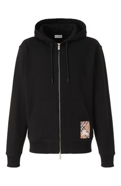 Мужской хлопковая толстовка BURBERRY черного цвета, арт. 8102276 | Фото 1 (Материал внешний: Хлопок; Длина (для топов): Стандартные; Материал сплава: Проставлено; Драгоценные камни: Проставлено; Рукава: Длинные; Мужское Кросс-КТ: Толстовка-одежда; Стили: Кэжуэл)