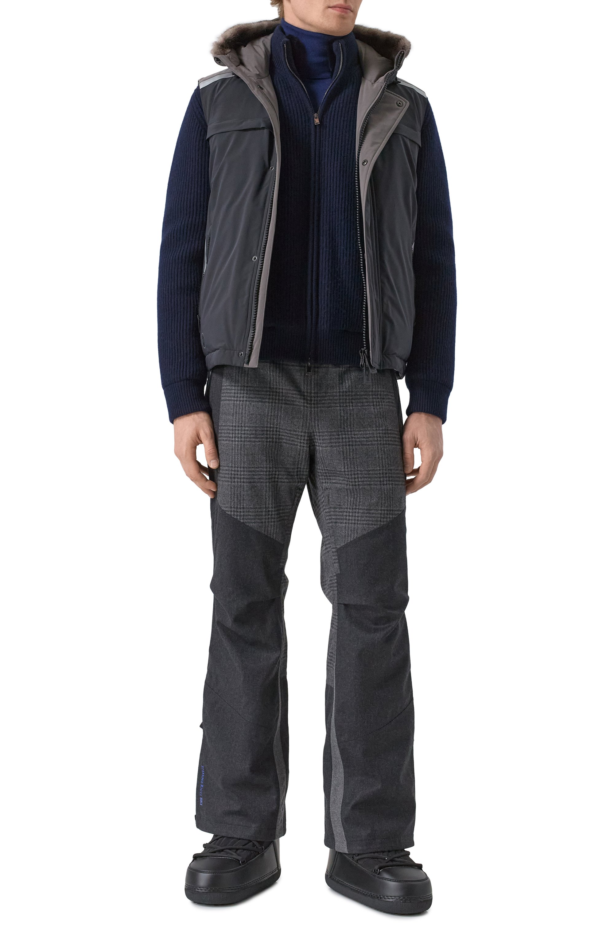 Шерстяные брюки STEFANO RICCI темно-серого цвета по цене 539500 руб., арт. MHT6S40040/HN0026, фото 2 Шерстяные брюки STEFANO RICCI, арт. MHT6S40040/HN0026, фото 2