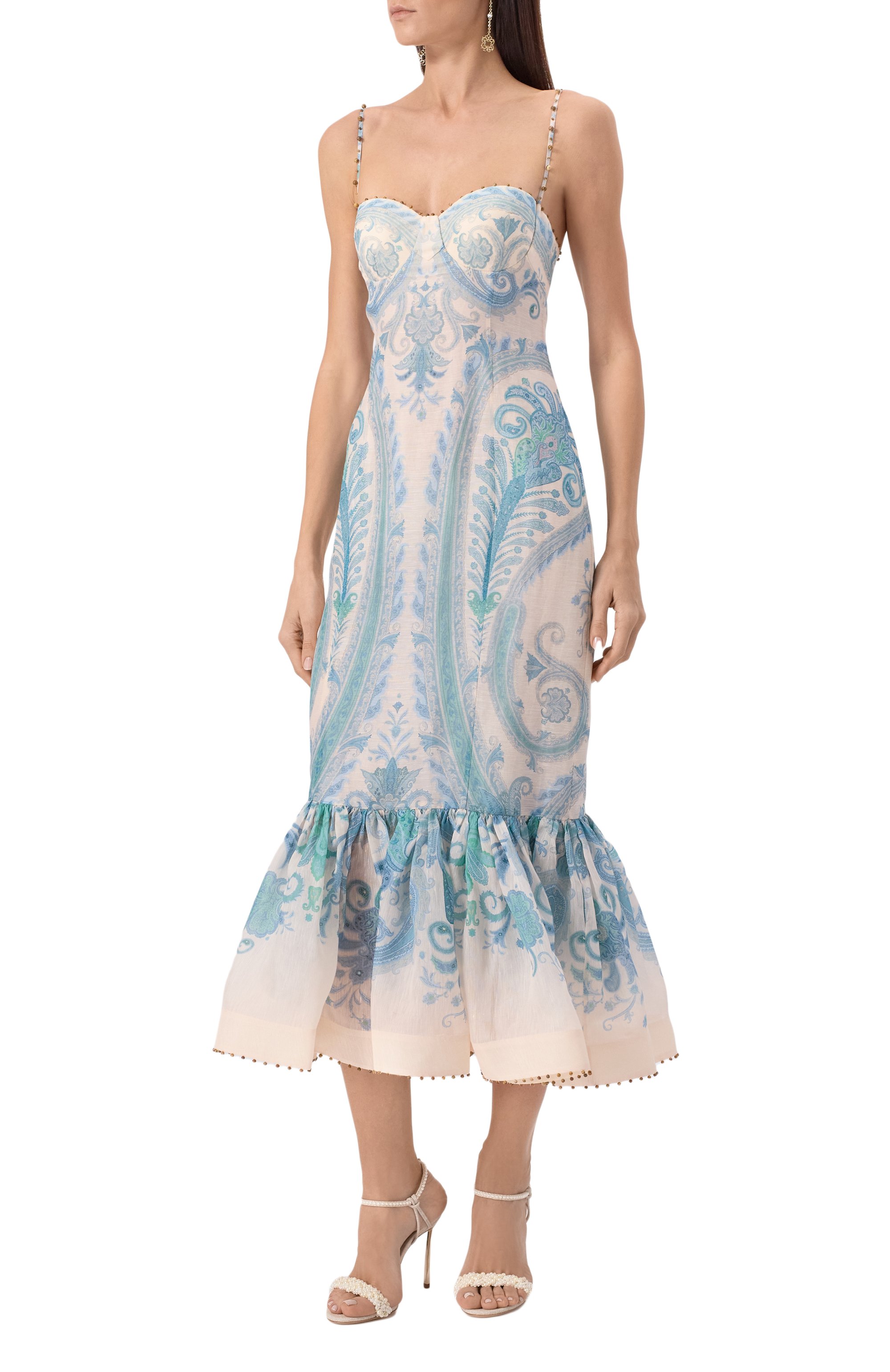 Платье изо льна и шелка ZIMMERMANN, арт. 3355DS251, фото 3