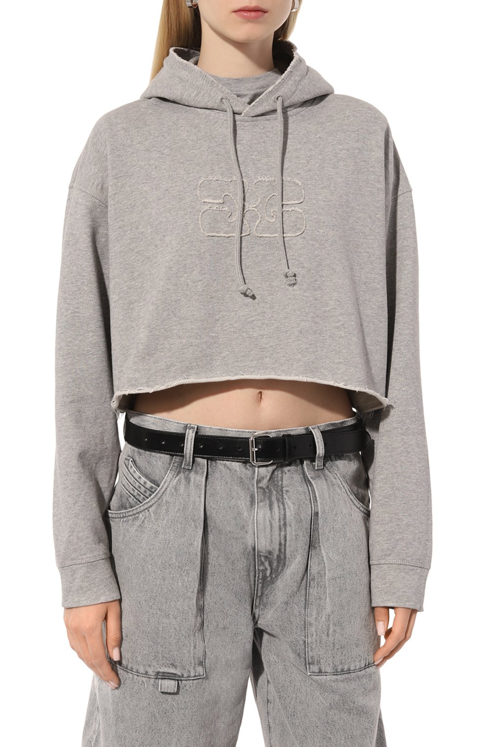 Хлопковое худи GANNI, арт. T3567, фото 3