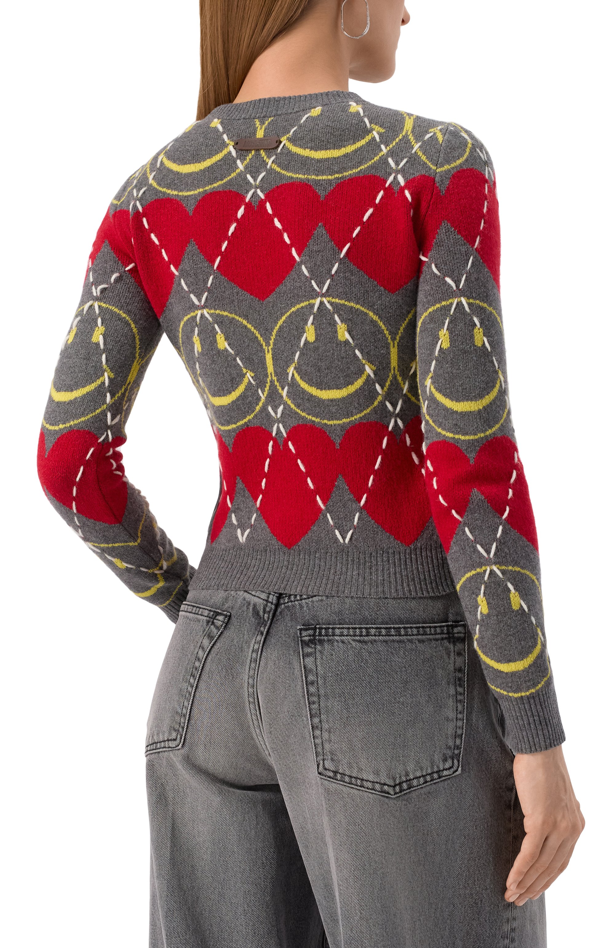 Пуловер из шерсти и вискозы moschino x smiley MOSCHINO, арт. A0923/5502, фото 4