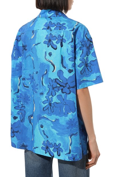 Хлопковая рубашка MARNI, арт. CAMA0383M0/UTC230, фото 4