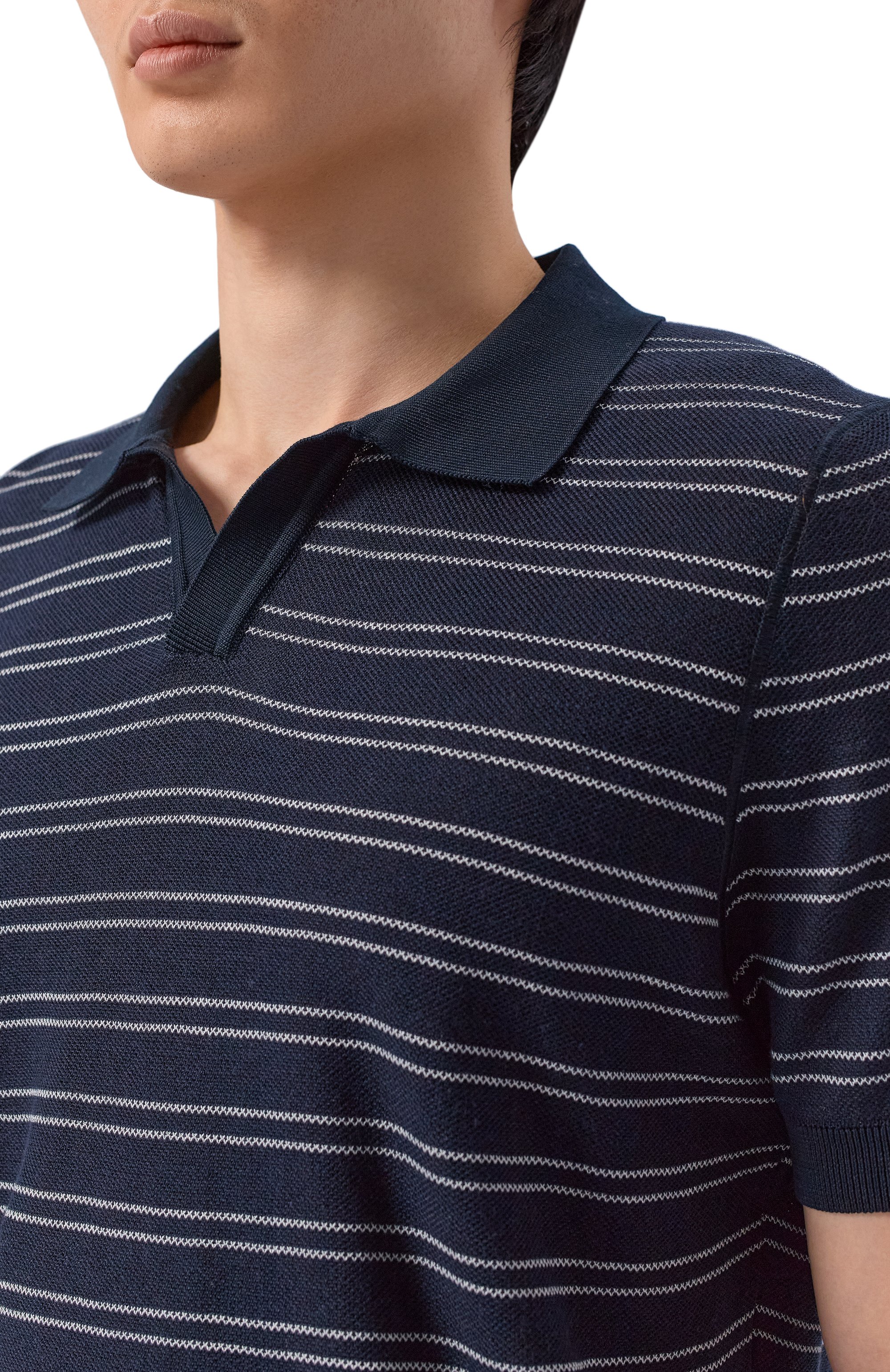 Поло из хлопка и лиоцелла BOSS, арт. 50560483, фото 5