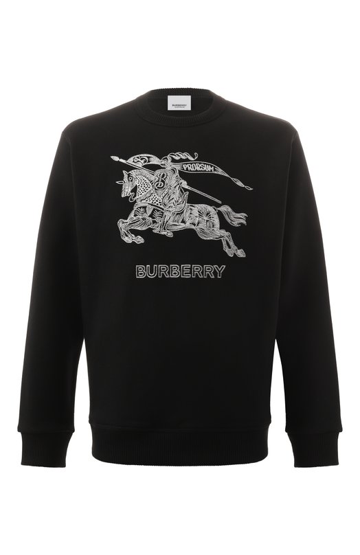 Хлопковый свитшот Burberry 8072777 Чёрный 8072777