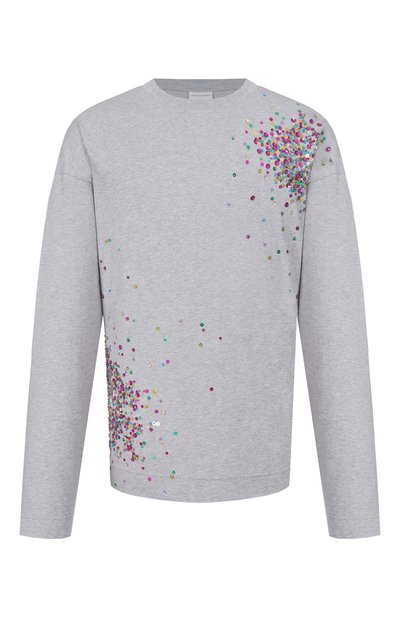 Мужская хлопковый лонгслив DRIES VAN NOTEN, арт. 021113/3603