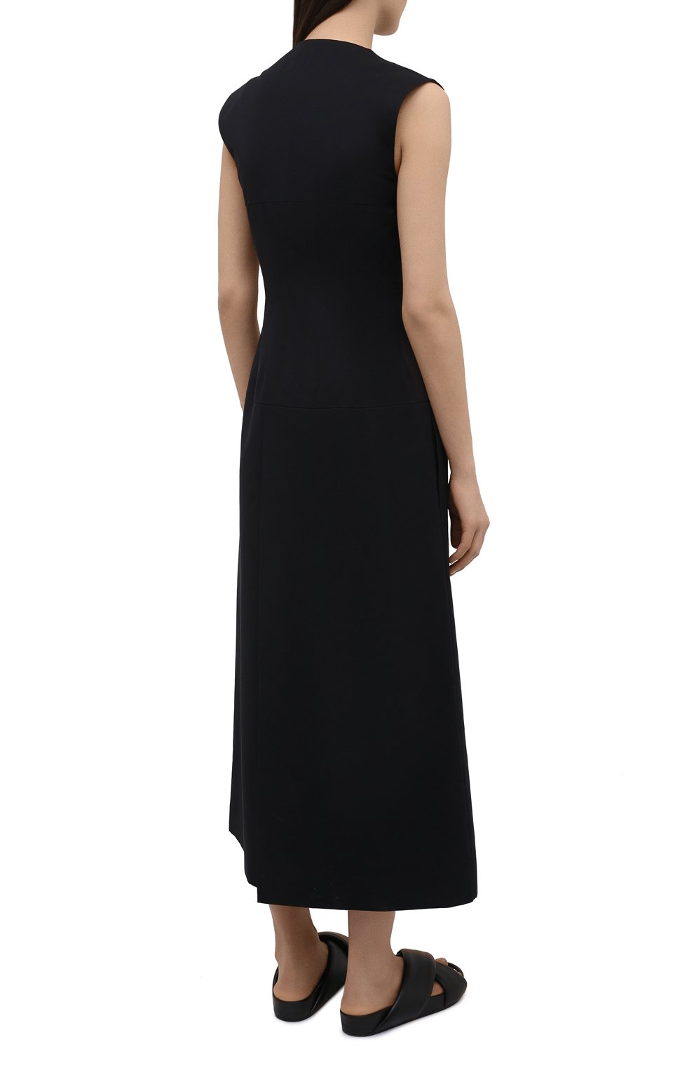 Платье из хлопка и шелка JIL SANDER, арт. JSWS507406-WS251400, фото 4