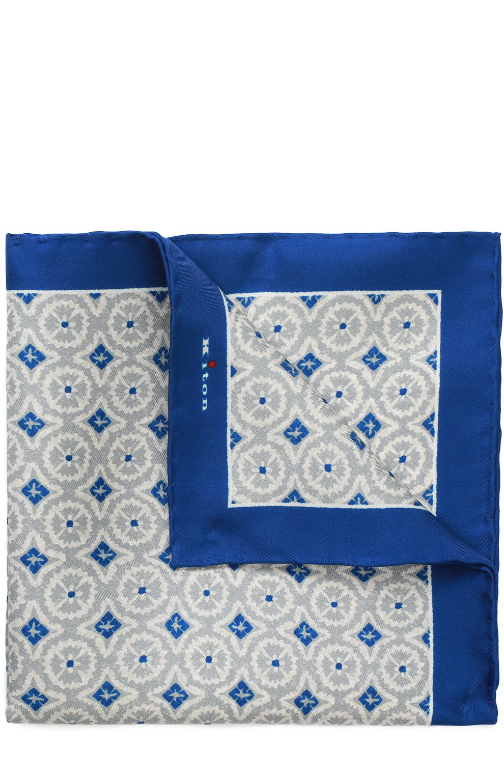Шелковый платок с узором KITON, арт. P0CH/8N10, фото 1