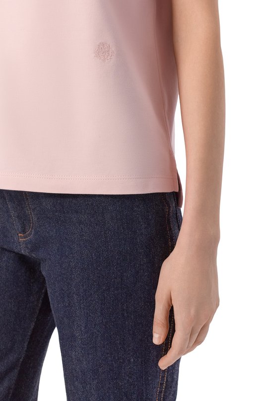 Хлопковая футболка Loro Piana FA05498 Розовый  FA05498 Фото 5